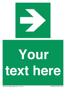 Custom Arrow Right Sign